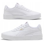 бели дамски кецове Puma Carina 3.0 400365 01 страничен изглед с лого Puma