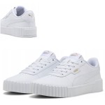 дамски кецове Puma Carina 3.0 400365 01 бели изглед отзад и странично