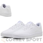 мъжки кецове Puma Court Classic Clean 402223 02 в бял цвят изглед отпред и отстрани