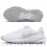 подметка на бели маратонки Nike Revolution 7 FB2207 100 с грайфери и релефно лого